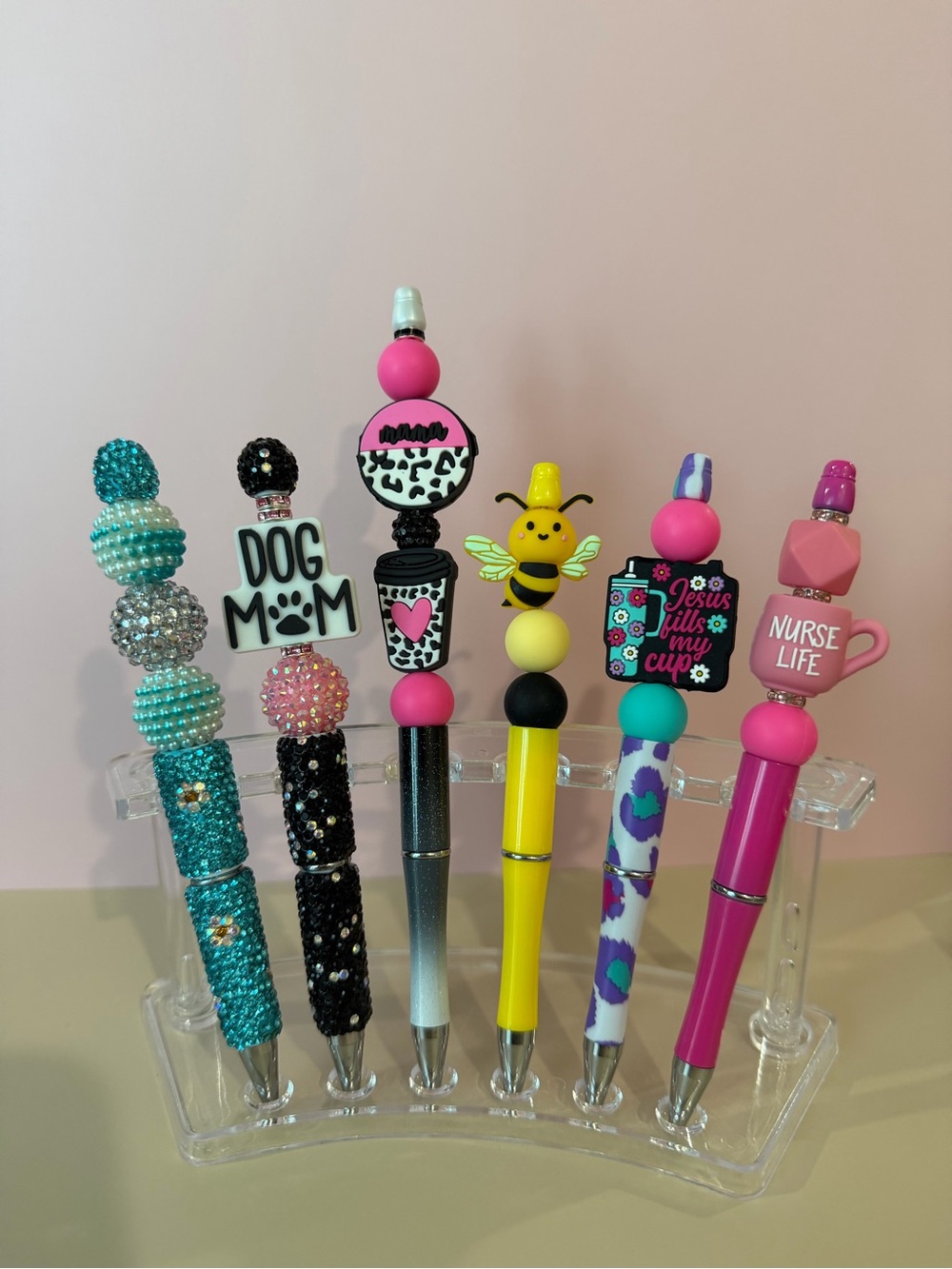 Decorative beaded Pen set